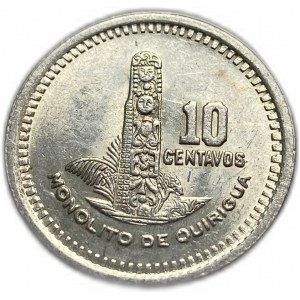 Guatemala, 10 Centavos 1956, UNC Full Mint Luster