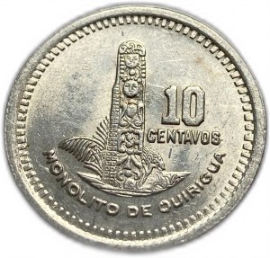 Guatemala, 10 Centavos 1956, UNC Full Mint Luster