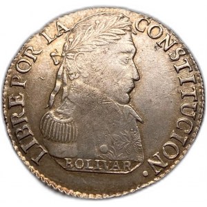 Bolivien, 4 Soles 1830 PTS JL