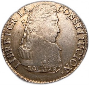 Bolivien, 4 Soles 1830 PTS JL