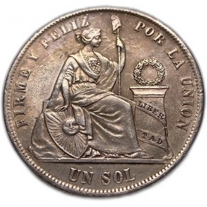 Peru 1 Sol 1871 YJ