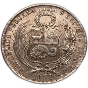 Pérou 1 Sol 1871 YJ