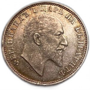 Bulgaria, 1 Lev, 1910, Ferdinand I