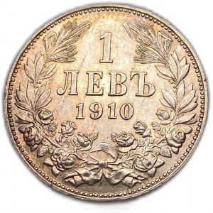 Bulgarie, 1 Lev, 1910, Ferdinand Ier