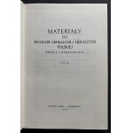 MATERIALS for Polish biography, genealogy and heraldry. VOL. IX. Buenos Aires - Stockholm [1987].