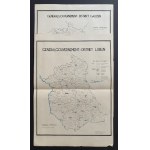 [GG] Set of 5 maps - Generalgouvernement [WWII].
