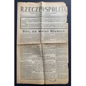 [Warsaw Uprising] RZECZPOSPOLITA. No. 66. Lublin October 8, 1944.