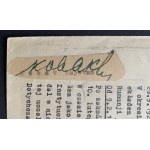 Kapitan KOBAK Kajetan [1892-1952] - Zestaw dokumentów.