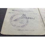 [Lwów] AUSWEIS. LEGITYMACJA. Andrzej BRYL [Kuraś]. Lemberg [1944]