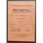 P.K.P. Kontrolný lístok na voľný prechod dieťaťa [1935].