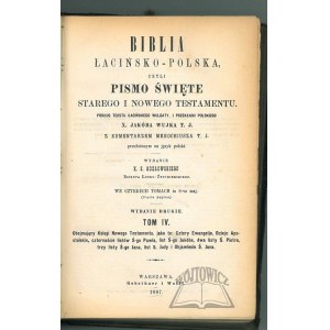 Latin-Polonais BIBLE ou Écriture de l'Ancien et du Nouveau Testament.
