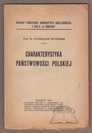 KUTRZEBA Stanisław, Characteristics of Polish statehood.