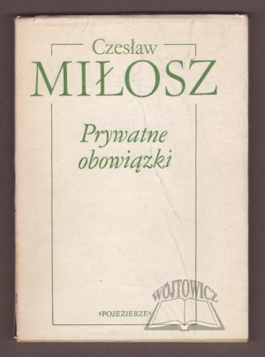 MIŁOSZ Czesław, Fonctions privées.