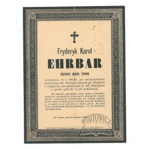 (Cimitero di Lychakiv). Ehrbar Friedrich Karl