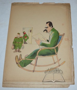 (TEKA). ROGALSKI Gustaw (jun.), Album der Karikaturen von Marszałka J. Piłsudskiego 1914 - 1928.