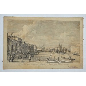 VISENTINI Antonio (1688-1782); CANALETTO (1697-1768), (Venice). Ex Fullonio usque Aedem S. Clarae ubi Canalis desinit.