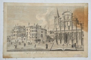 VISENTINI Antonio (1688-1782) ; CANALETTO (1697-1768), (Venise). Platea S. Mariae de Jubanico vulgo Zobenigo.