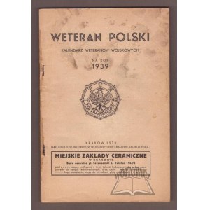 VETERAN of Poland. Military veterans' calendar for 1939.