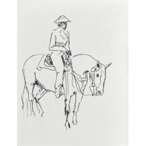 Ludwik MACIĄG (1920-2007), Lady on horseback