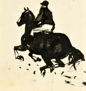 Ludwik MACIĄG (1920-2007), Jockey on horseback