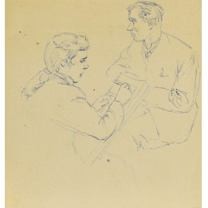 Ludwik MACIĄG (1920-2007), Drawing Lesson