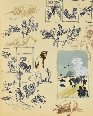 Ludwik MACIĄG (1920-2007), Miscellaneous sketches and after the battle