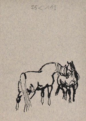 Ludwik MACIĄG (1920-2007), Two horses