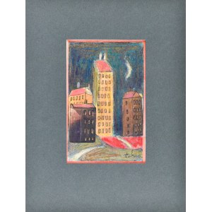 Eugeniusz TUKAN-WOLSKI (1928-2014), Skyscrapers by night