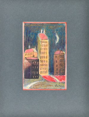 Eugeniusz TUKAN-WOLSKI (1928-2014), Skyscrapers by night