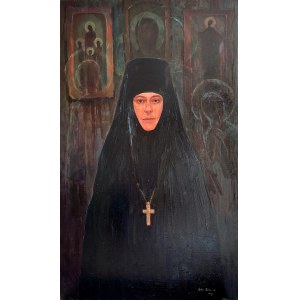 Julia DETCZENJA (geb. 1996), Porträt mit Ikonen, 2021