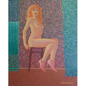 Henryk Plóciennik, Seated Nude, 1995