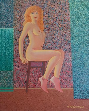 Henryk Płóciennik, Nudo seduto, 1995