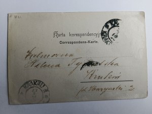 POHĽADNICA RUDNIK, NÍZKA, STALOWA WOLA, TRH, DLHÁ ADRESA, ZNÁMKA, PREDVOJNOVÁ 1900