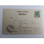 CARTE POSTALE INTERMOUNTAIN WOLFELSGRUND, LONGUE ADRESSE, 7 VUES, AVANT-GUERRE 1898, TIMBRE, ESTAMPILLÉ