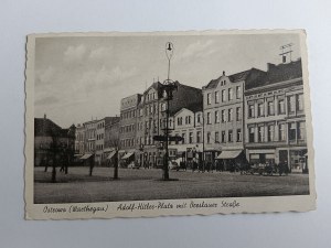 POSTKARTE OSTRÓW, OSTROWO WARTHEGAU, ADOLF HITLER PLATZ 1942