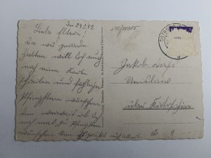 POSTCARD OSTRÓW, OSTROWO WARTHEGAU, ADOLF HITLER PLATZ 1942