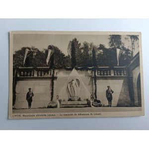 POSTKARTE LEMBERG MAUSOLEUM VERTEIDIGER VON LEMBERG VORKRIEG 1939