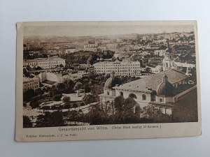 POHLEDNICE WILNO, KOSTEL, CELKOVÝ POHLED, PŘEDVÁLEČNÝ 1917, ZNÁMKA