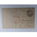 POSTKARTE WARSCHAU, 6 ANSICHTEN, ALEXANDERPLATZ, KÖNIGSSTRASSE, KATHEDRALE, WEICHSELBRÜCKE, VORKRIEGSZEIT 1916, BRIEFMARKE