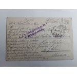 CARTE POSTALE VARSOVIE, 8 VUES, NOUVELLE SORTIE, PLACE DU THÉÂTRE, COLONNE ZYGMUNT, RUE MARSZAŁKOWSKA, PONT, PLACE DU CHÂTEAU, ÉGLISE ORTHODOXE, AVANT-GUERRE 1916, TIMBRE