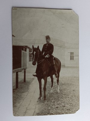 POSTCARD RAKOWICE KRAKOW, SOLDIER, ARMY, HORSE, HORSES, PRE-WAR 1904