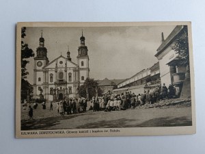 POSTCARD KALWARIA ZEBRZYDOWSKA MAIN CHURCH AND CHAPEL OF ST. RAPHAEL, PRE-WAR, WYD CEBULSKI