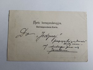 POHĽADNICA TATRY GIEWONT ZAKOPANE, PREDVOJNOVÁ, DLHÁ ADRESA, PREDVOJNOVÁ 1900