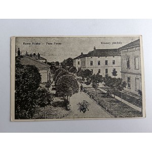 POSTCARD RAVA RUSKA INFANTRY BARRACKS, CENSORSHIP STAMP, STAMP, PRE-WAR 1916