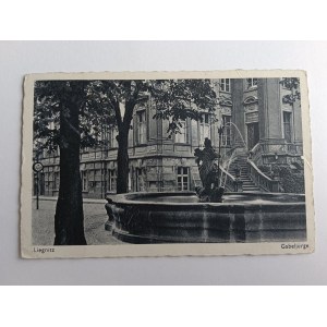 CARTE POSTALE LEGNICA LIEGNITZ FOUNTAIN 1941, TIMBRE