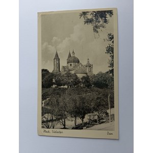 CARTE POSTALE PŁOCK CHURCH 1941, TIMBRE
