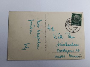 POCZTÓWKA PŁOCK KOŚCIÓŁ 1941 R, ZNACZEK, STEMPEL