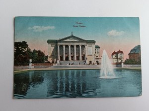 POSTKARTE POZNAŃ POSEN THEATER NOWY VORKRIEG 1915