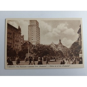 CARTE POSTALE WARSAW PLAC NAPOLEONA PRUDENTIAL SOCIETY PRE-WAR