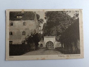 POSTCARD OLIVA GDANSK, MONASTERY GARDEN PRE-WAR